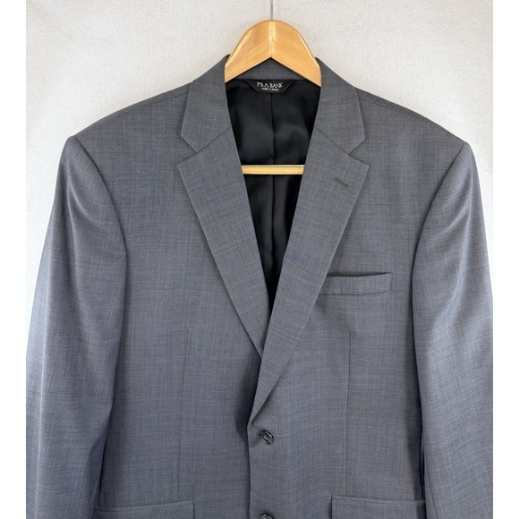 JOS A BANK Other - JOS A BANK Traveler's Collection Mens 43L Tailored Fit Wool Blazer Jacket Gray